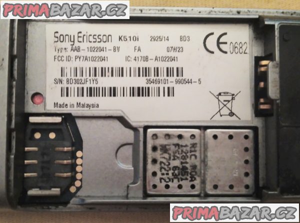 Sony Ericsson K510i - na náhradní díly nebo k opravě!!! Sony Ericsson K510i - na náhradní díly nebo k opravě!!!