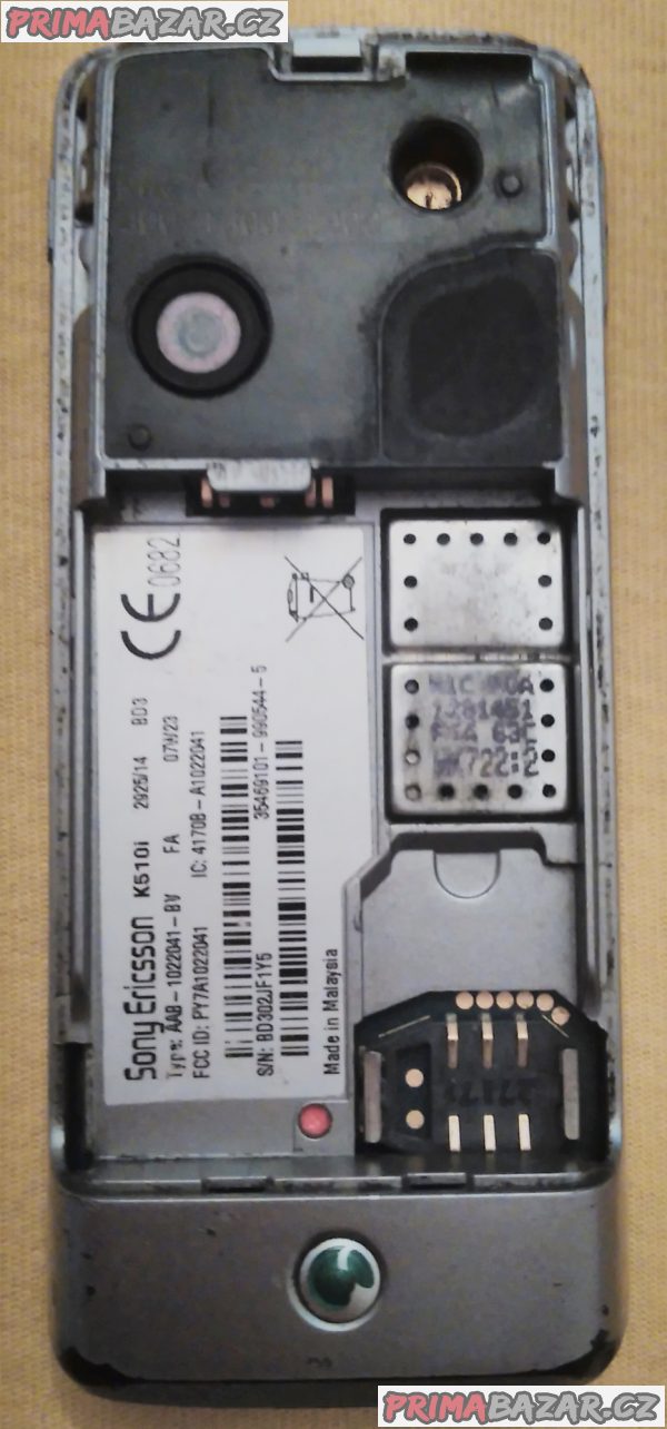 Sony Ericsson K510i - na náhradní díly nebo k opravě!!! Sony Ericsson K510i - na náhradní díly nebo k opravě!!!