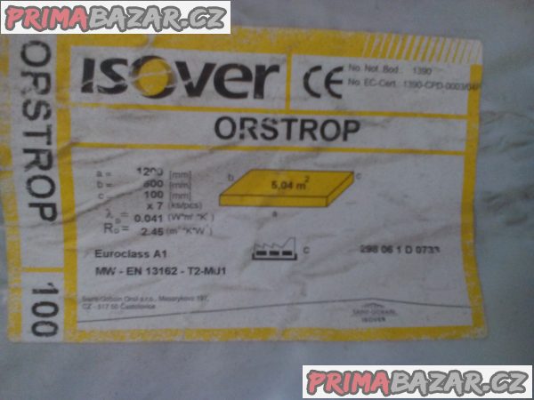 Stavební izolace ISOVER ORSTROP100