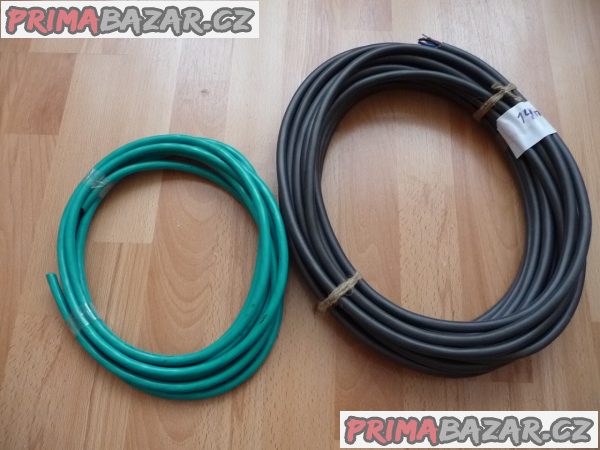 kabel CYKY 14m, 4 žíly + kabel 5m, 3 žíly, nepoužitý kabel CYKY 14m, 4 žíly + kabel 5m, 3 žíly, nepoužitý