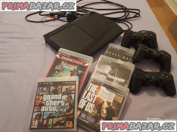 PS3 Superslim, 1.000GB disk+super hry