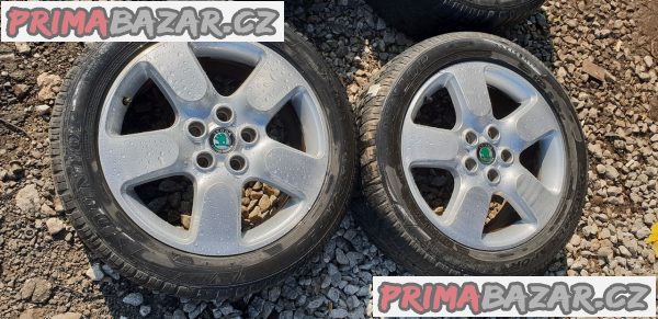 sada alu kola elektrony Škoda v super stavu jako nové 1Z0601025N 5x112 7jx17 et50 sada alu kola elektrony Škoda v super stavu jako nové 1Z0601025N 5x112 7jx17 et50