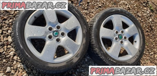 sada alu kola elektrony Škoda v super stavu jako nové 1Z0601025N 5x112 7jx17 et50 sada alu kola elektrony Škoda v super stavu jako nové 1Z0601025N 5x112 7jx17 et50