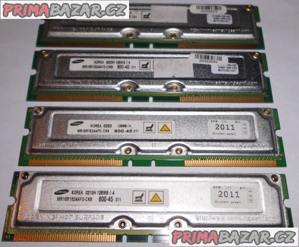 Samsung 128 MB/RAM RIMM - 4 ks