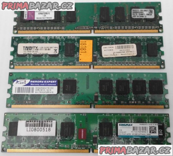 RAM 4GB (4x1GB) /667/DDR2/PC5300