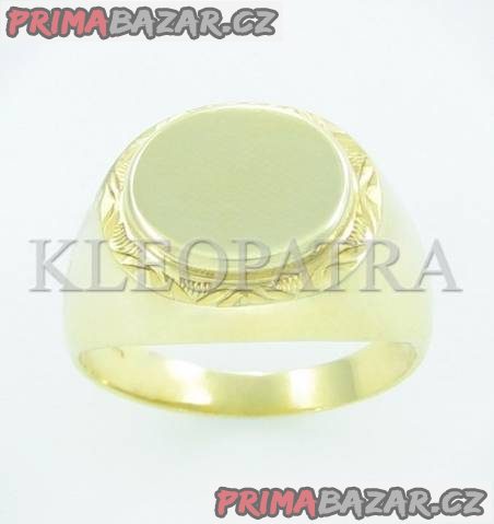 Pánský zlatý prsten