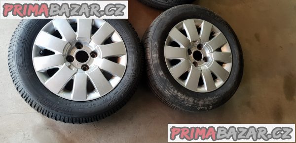 alu kola elektrony citroen peugeot melbourne 4x108 6jx15 et18 pneu 2x hankook 185/65 r15