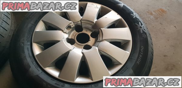 alu kola elektrony citroen peugeot melbourne 4x108 6jx15 et18 pneu 2x hankook 185/65 r15