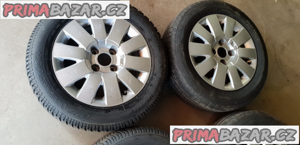 alu kola elektrony citroen peugeot melbourne 4x108 6jx15 et18 pneu 2x hankook 185/65 r15