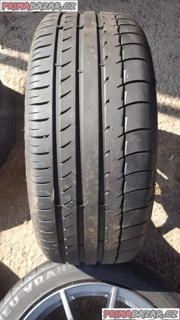 zánovní alu kola elektrony Ronal Speedline corse 5x108 7.5jx17 et45 pneu 225/45 r17