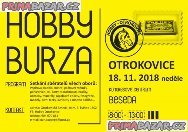 Hobby burza , OTROKOVICE, neděle 18.11.