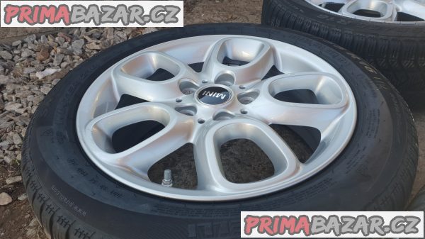 zánovní alu kola elektrony mini skoda vw 5x112 s pneu pirelli 6855103 6.5jx16 et54