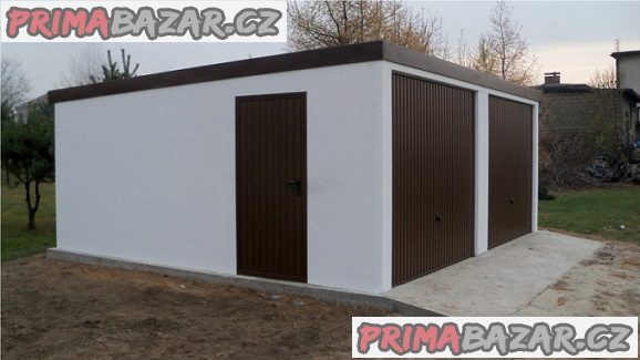 Omítnutá montovaná garáž - celá ČR Omítnutá montovaná garáž - celá ČR