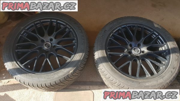 alu kola elektrony germany  diewe wheels černý lak 5x130 9jx20 et45 pneu Hankook ventus 275/45 r20