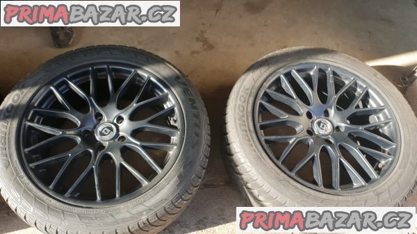 alu kola elektrony germany  diewe wheels černý lak 5x130 9jx20 et45 pneu Hankook ventus 275/45 r20