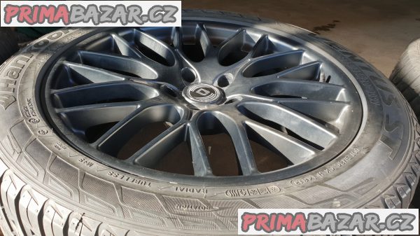 alu kola elektrony germany  diewe wheels černý lak 5x130 9jx20 et45 pneu Hankook ventus 275/45 r20