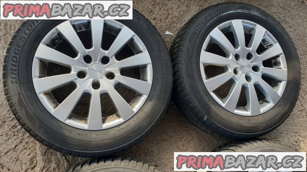 alu kola elektrony aluett s pneu bridgestone 5x112 7jx16 et38