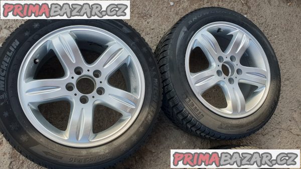 alu kola elektrony mercedes 5x112 s pneu michelin 5x112 7.5jx16 et45