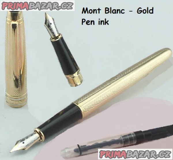 Zlaté plnicí pero Mont Blanc - Meisterstück, Zlaté plnicí pero Mont Blanc - Meisterstück,