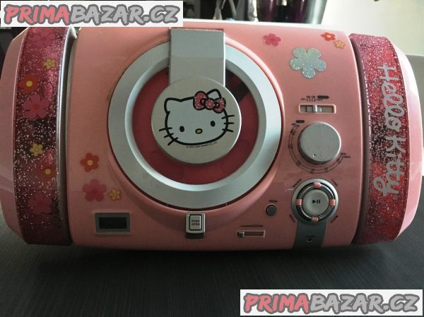 Dětský CD přehrávač s rádiem Hello Kitty