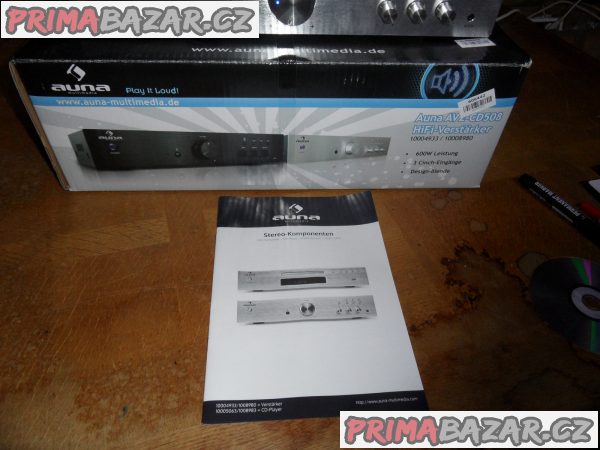 Hi -fi zesilovač Auna AV2 - CD508 , stereo , ocel