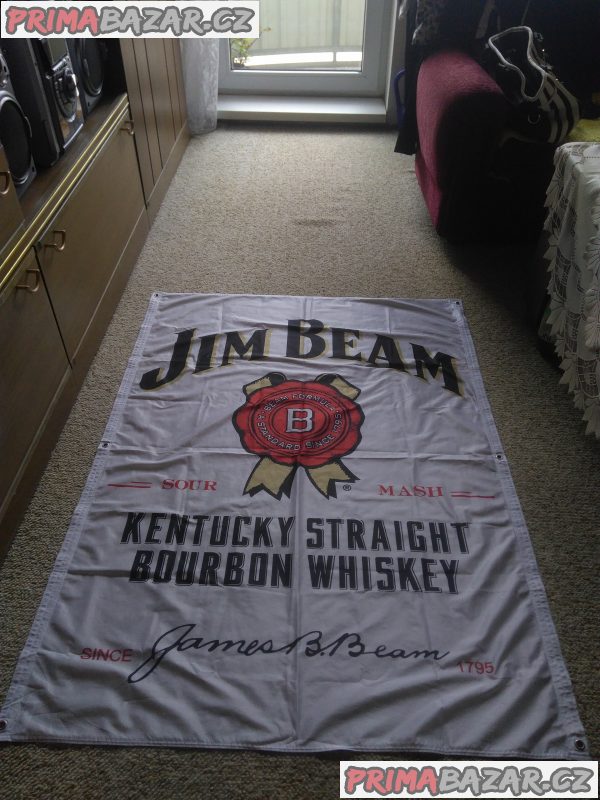 JIM BEAM vlajka 130x100cm s 6. oky