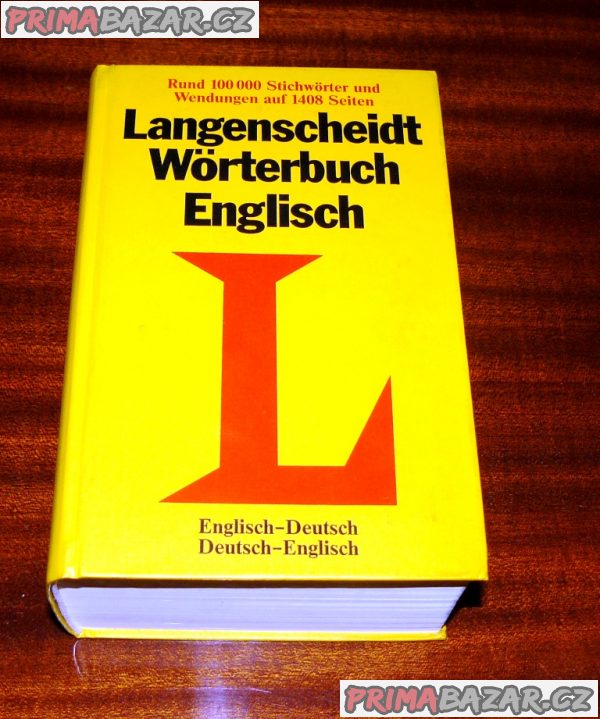 SLOVNÍK anglicko-německý a německo-anglický, 1408 stran