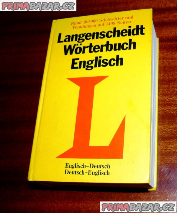 SLOVNÍK anglicko-německý a německo-anglický, 1408 stran