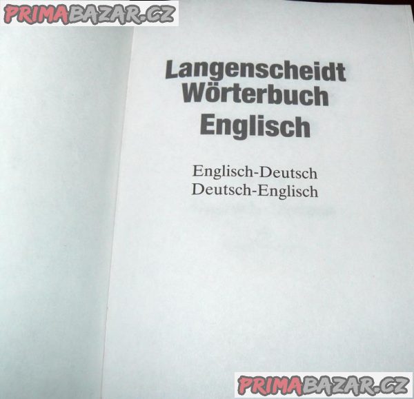 SLOVNÍK anglicko-německý a německo-anglický, 1408 stran