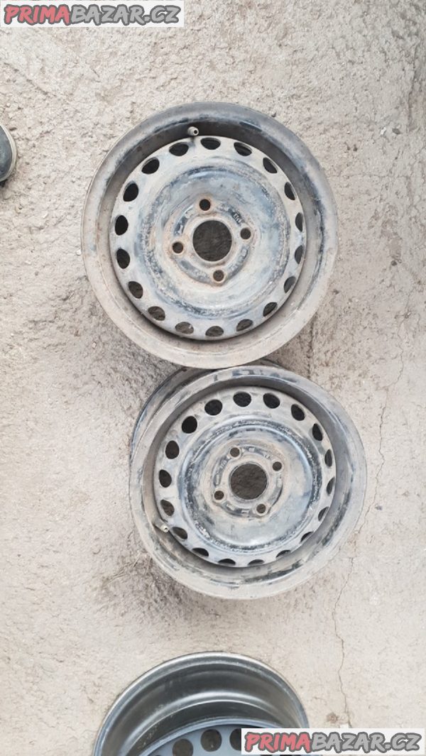 2x plechové disky opel 4x100 5jx13 et49 r1