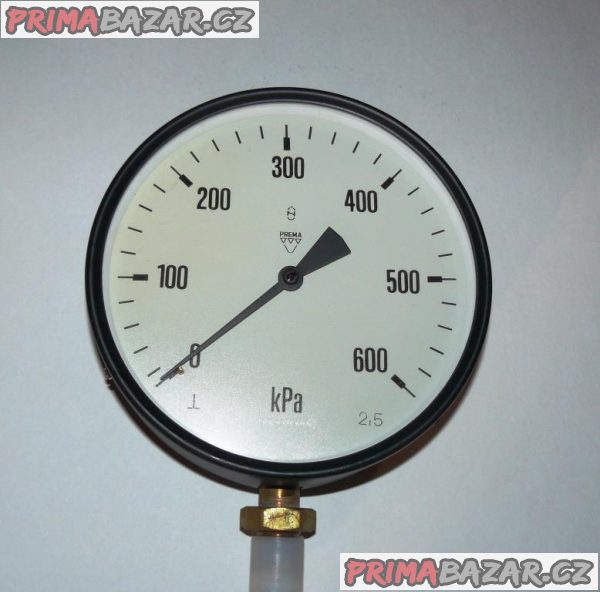 Manometr průměr 100 mm  0-600 kPa (0- 6 bar) NOVÝ