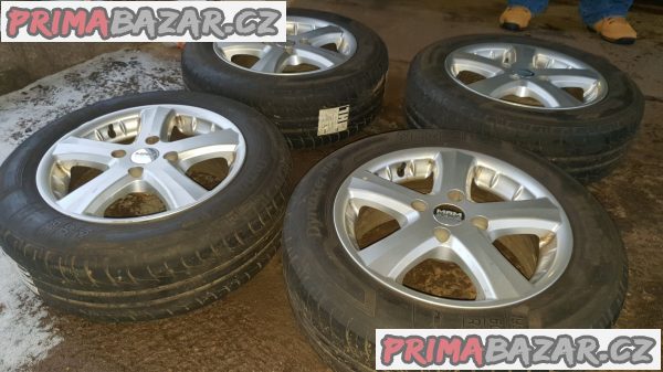 alu kola elektrony MAM v super stavu bez odrenin 4x108 6.5jx15 et37 pneu kleber 195/60 r15