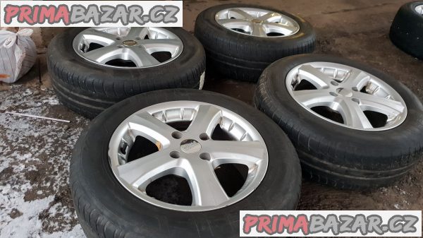 alu kola elektrony MAM v super stavu bez odrenin 4x108 6.5jx15 et37 pneu kleber 195/60 r15