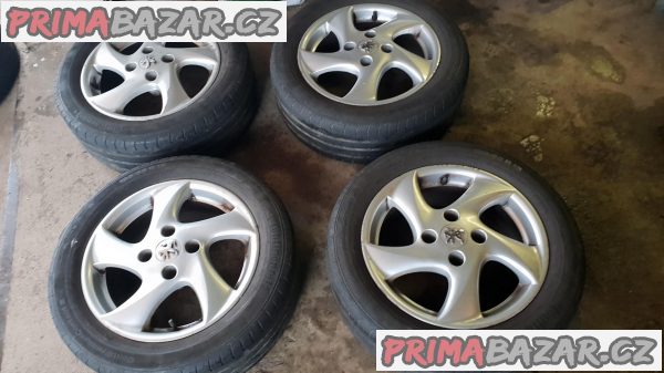 alu kola elektrony peugeot citroen 5 paprsku 4x108 6.5jx15 et28 pneu 195/55 r15