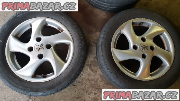 alu kola elektrony peugeot citroen 5 paprsku 4x108 6.5jx15 et28 pneu 195/55 r15