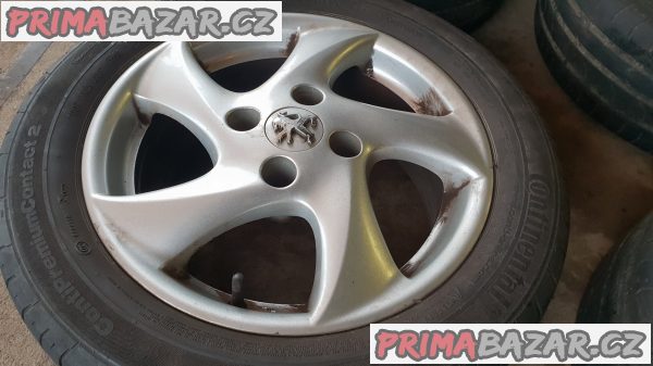 alu kola elektrony peugeot citroen 5 paprsku 4x108 6.5jx15 et28 pneu 195/55 r15