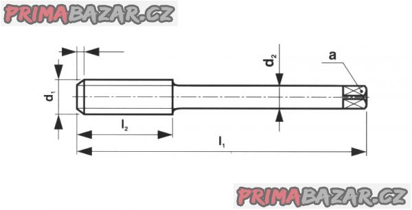 ZÁVITNÍK ruční sadový M3/ I  HSS (ČR) NOVÝ ČSN 223010