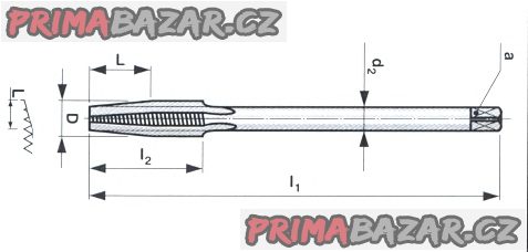 Závitník maticový M10 HSS ČSN 223070 (NOVÝ) NAREX ČR