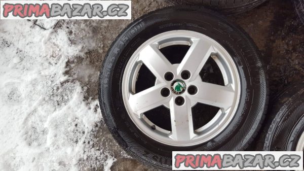 alu kola elektrony škoda 1U0 octavia fabia 5x100 6jx15 et38