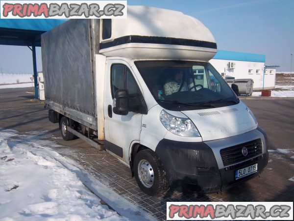 Fiat Ducato valník plachta 8 palet, rok 12/2007 bílá barva nová STK