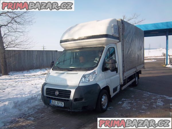 Fiat Ducato valník plachta 8 palet, rok 12/2007 bílá barva nová STK