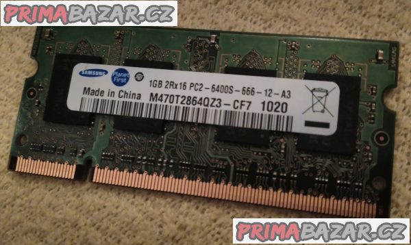 3x RAM paměť pro notebook - 3x 1GB DDR2. 3x RAM paměť pro notebook - 3x 1GB DDR2.
