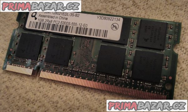 3x RAM paměť pro notebook - 3x 1GB DDR2. 3x RAM paměť pro notebook - 3x 1GB DDR2.