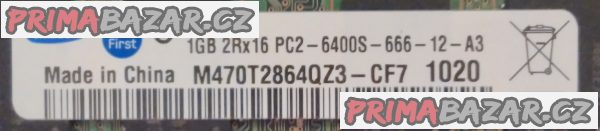 3x RAM paměť pro notebook - 3x 1GB DDR2. 3x RAM paměť pro notebook - 3x 1GB DDR2.