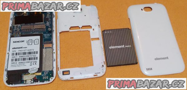 Sencor Element P401 na 2 SIM - k opravě nebo na náhradní díly!!!