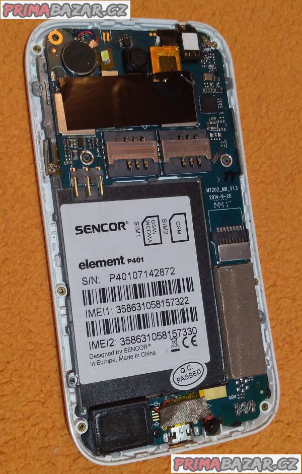 Sencor Element P401 na 2 SIM - k opravě nebo na náhradní díly!!!