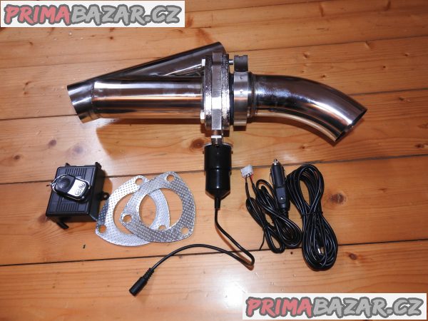 Elektrická NEREZ klapka výfuku 63 mm Nová dálkové ovládání Elektrická NEREZ klapka výfuku 63 mm Nová dálkové ovládání