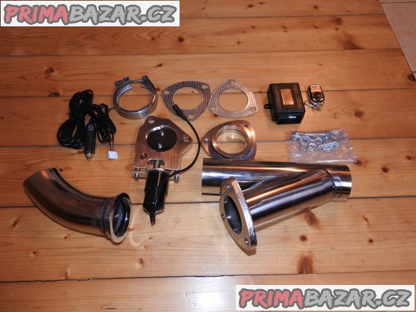 Elektrická NEREZ klapka výfuku 63 mm Nová dálkové ovládání Elektrická NEREZ klapka výfuku 63 mm Nová dálkové ovládání