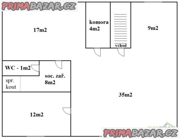 Pronájem plně zař. a vyb. kanceláří (86m2) v Praze 9 (Vysočany), ul. V Předním Hloubětíně