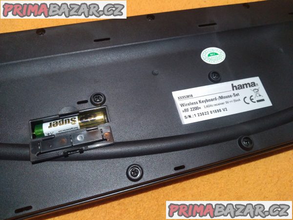 Bezdrátová klávesnice Hama RF2200 - bez přijímače!!! Bezdrátová klávesnice Hama RF2200 - bez přijímače!!!